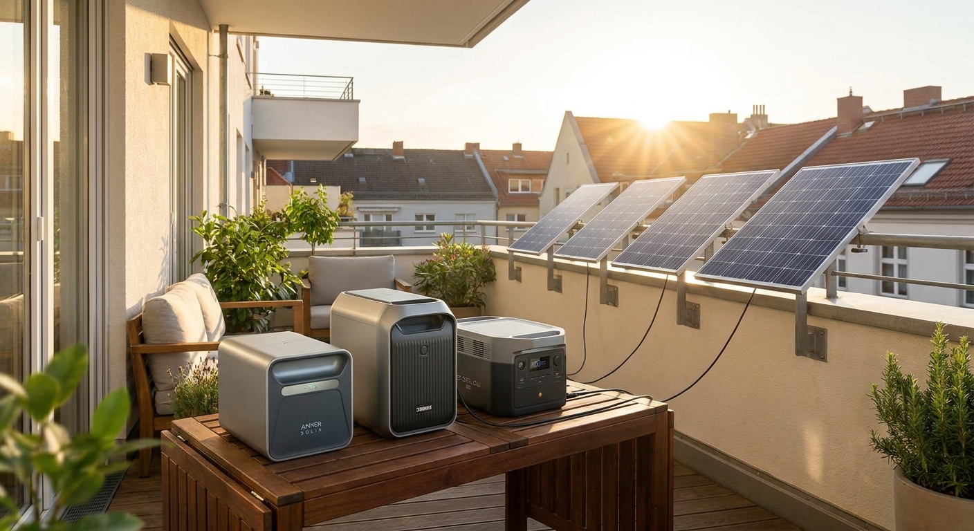 Balkonkraftwerk-Speicher Test 2026: Anker SOLIX, Zendure, EcoFlow im Vergleich