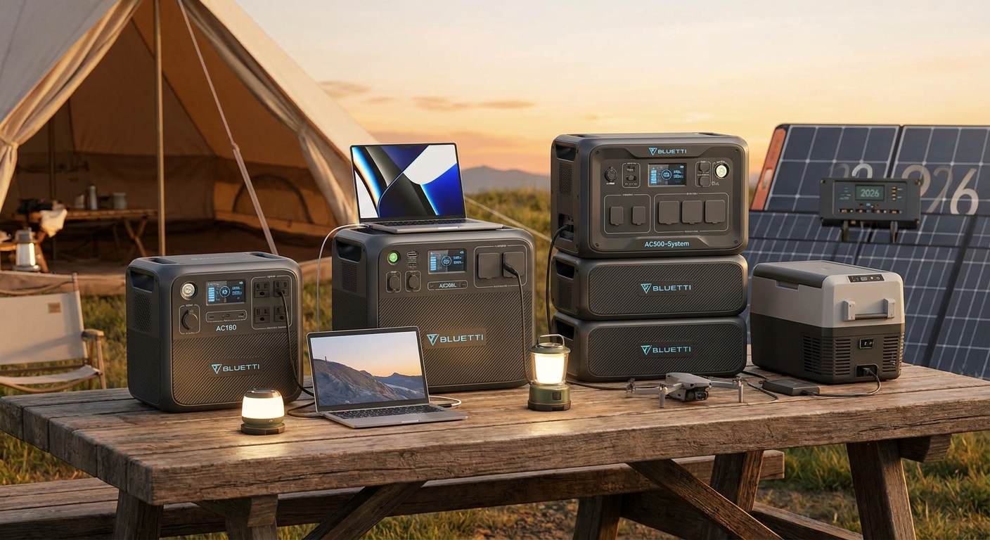 Bluetti Powerstation Test 2026: AC180, AC200L und AC500-System im Vergleich