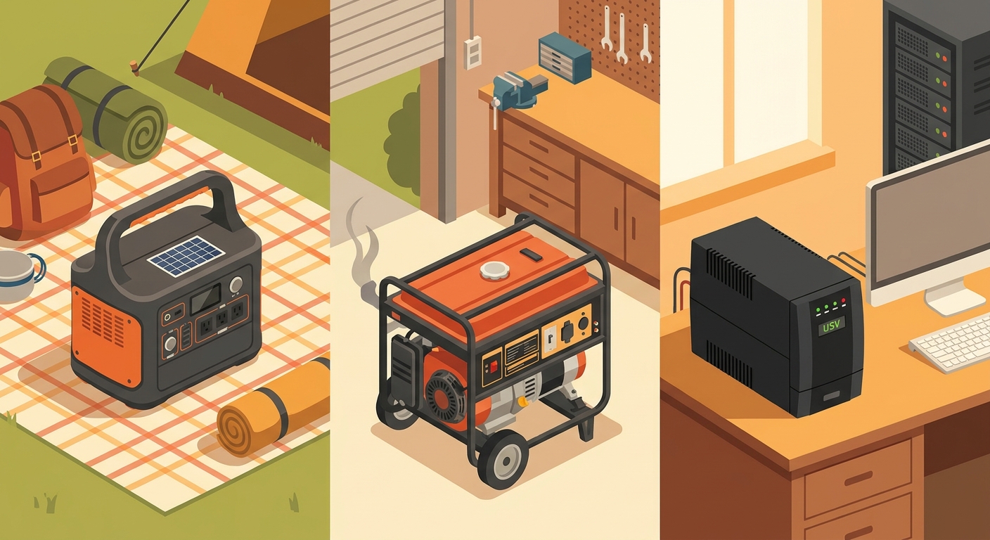 Powerstation vs Stromgenerator vs USV — Was wann sinnvoll ist