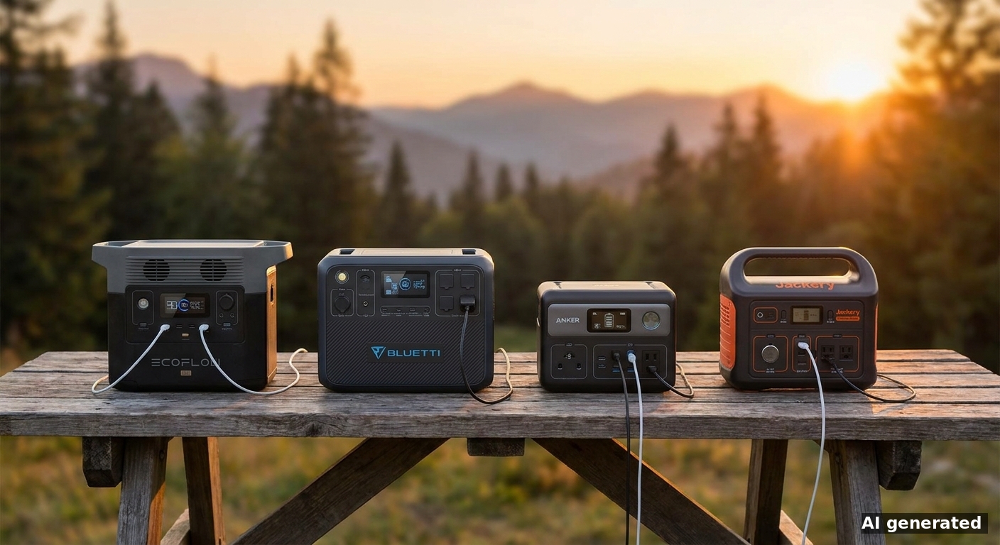 Powerstation Vergleich: EcoFlow, Bluetti, Anker und Jackery direkt vergleichen