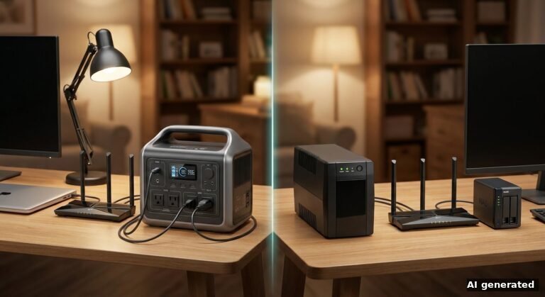 Powerstation vs USV: Was schützt Router, NAS und Homeoffice besser?