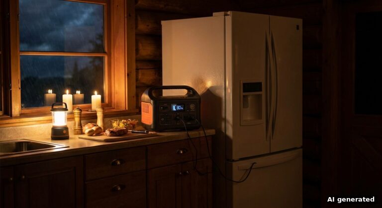 Powerstation für Kühlschrank: Wie lange läuft er bei Stromausfall?