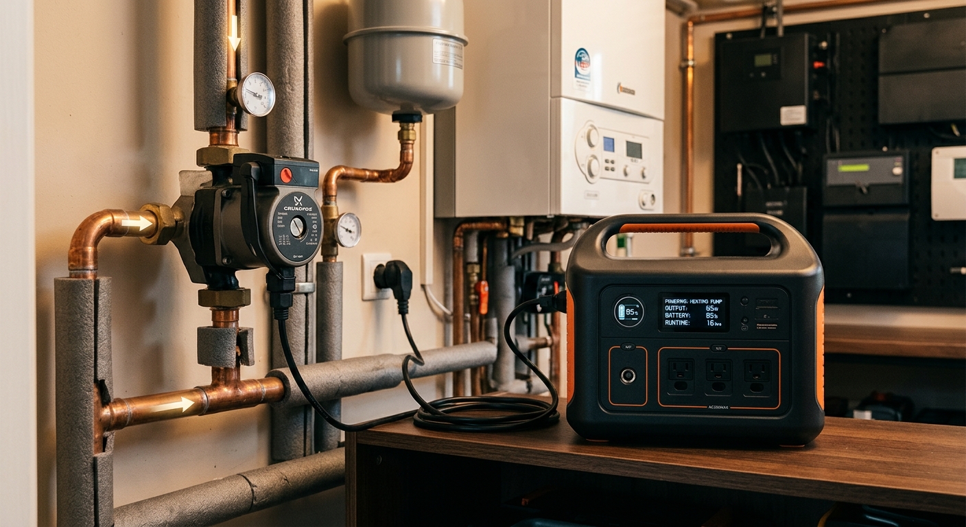Powerstation für Heizungspumpe: Notstrom richtig einschätzen