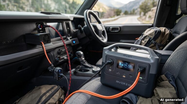 Powerstation im Auto laden: Was geht über 12V, USB-C und Wechselrichter?