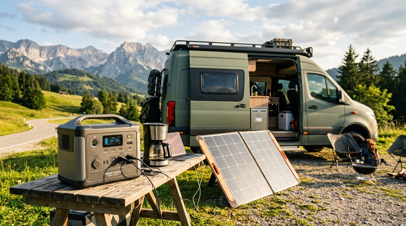 Powerstation fürs Wohnmobil 2026: Kapazität, Solar und passende Setups