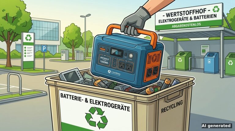 Powerstation entsorgen: Rückgabe und Recycling in Deutschland